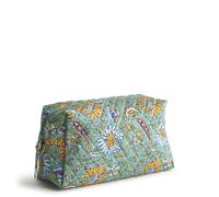 Vera Bradley Cosmetici grandi in cotone donna, Paisley con pietre preziose, Taglia unica, Cosmetici grandi in cotone di alta
