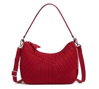 Vera Bradley Cotton Frannie Crescent Crossbody Purse, Portafoglio Donna, Rosso Cardinale, Einheitsgröße