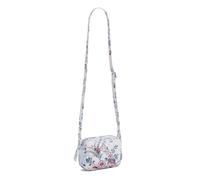 Vera Bradley Cotton Mini Evie Crossbody Purse, Borsa a Tracolla Donna, Magnifique Floreale, Taglia Unica