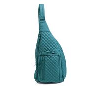 Vera Bradley Cotton Sling Backpack, Borsa per Libri Donna, Forever Green-Cotone Riciclato, Taglia Unica