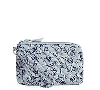Vera Bradley Cotton Wristlet with RFID Protection, Polsino Donna, Perennials Grey-Cotone Riciclato, Taglia Unica