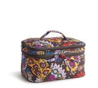 Vera Bradley Donne Cotone Brush Up Cosmetic Case Makeup Bag, Bouquet colorato, Taglia unica, Cotone Brush Up Caso Cosmetico