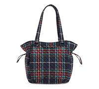 Vera Bradley Iconic Glenna Satchel, Signature Cotton, Borsetta Donna, Tartan Plaid-Cotone Riciclato, Taglia Unica