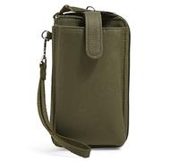 Vera Bradley Iconic RFID Smartphone Wristlet, Signature Cotton, Cinturino da Polso Uomo, Climbing Ivy Green-Cotone Riciclato, Taglia Unica