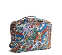 Vera Bradley Iconico organizzatore da viaggio da donna, accessorio in cotone firmato, Fiori + piume, Taglia unica, Organizzatore da viaggio in cotone da donna