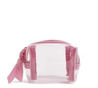 Vera Bradley Mini borsa cosmetica trasparente da donna, Ibis Rose., taglia unica, Mini organizer trasparente per cosmetici