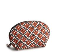 Vera Bradley Borsa cosmetica da donna in cotone mini cupola, Moresco, Taglia unica, Cosmetico Mini Dome Cotone