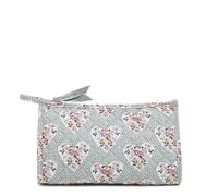 Vera Bradley Mon Amour - Borsa organizer per cosmetici, in cotone, motivo: trapezio, colore: grigio, Mon Amour Grigio, Sacchetto dell'organizzatore del trucco cosmetico del cotone del trap