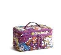 Vera Bradley Nylon Brush Up Cosmetic Case, Viola, Viola, Nylon Brush Up Caso Cosmetico