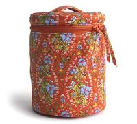 Vera Bradley Organizer verticale per cosmetici, in gabardine di cotone, motivo cachemire da giardino