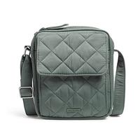 Vera Bradley Performance Twill Borsa a Tracolla Piccola, Donna, Foglia d'oliva