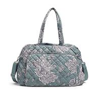 Vera Bradley Performance Twill Grand Weekender Travel Bag, Tiger Lily Blue Oar