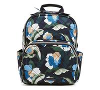 Vera Bradley Performance Twill Small Backpack, Libreria Donna, Fioriture immerse, Taglia Unica