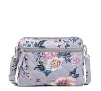 Vera Bradley Performance Twill Triple Compartment Crossbody Purse, Borsa a Tracolla Donna, Bouquet Parigino, Taglia Unica