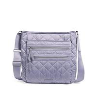 Vera Bradley Performance Twill Triple Zip Hipster Crossbody Purse, Borsa a Tracolla Donna, Cielo Lavanda, Misura Unica