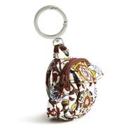 Vera Bradley Portachiavi da donna, in cotone, originale, con ciondolo a forma di vite di Marrakech, color crema, taglia unica