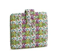 Vera Bradley Portafoglio da donna in cotone di alta qualità, con linguetta piccola, motivo a quadretti, taglia unica