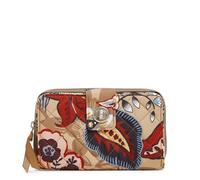 Vera Bradley Portafoglio da donna in twill con chiusura girevole con protezione RFID, bellezza botanica, taglia unica