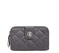 Vera Bradley Portafoglio da donna Performance Turnlock con protezione RFID, grigio ombra, taglia unica