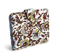 Vera Bradley Portafoglio Donna in Cotone Small Tab, Crema di viti di Marrakech, Taglia unica