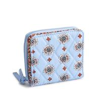 Vera Bradley Portafoglio Donna Piccolo Zip Intorno, Gabardine di Cotone, Marrakech Geos, Taglia unica