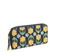 Vera Bradley Premium Cotton Continental Wallet, Portafoglio Donna, Narcisi