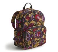 Vera Bradley Premium Cotton Small Banbury Backpack, Midnight Garden Paisley