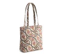 Vera Bradley Premium Cotton Small Original Zip Tote Bag, Borsa per Il Trasporto Donna, Motivo Cachemire Floreale, Taglia Unica