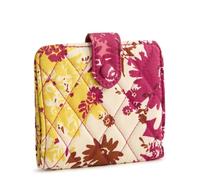 Vera Bradley Premium Cotton Small Tab Wallet, Portafoglio Donna, Margherite Starstruck, Taglia Unica