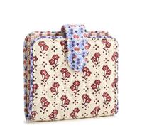 Vera Bradley Premium Cotton Small Tab Wallet, Portafoglio Donna, Rachel Ditsy, Taglia Unica