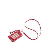 Vera Bradley Premium Cotton Zip ID Breakaway Lanyard, Cerniera Donna, Paisley Goji Berry Fioritura, Talla única