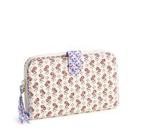 Vera Bradley Rachel Ditsy - Portafoglio da donna in cotone di alta qualità, con linguetta grande, taglia unica