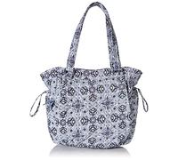 Vera Bradley Recycled Cotton Glenna Satchel Purse, Plaza Tile