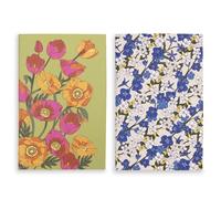 Vera Bradley Set di 2 taccuini rilegati morbidi da 15,9 x 10,2 cm, mini quaderni cuciti (prato bouquet)