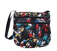 Vera Bradley Triple zip hipster borsa a tracolla tessuto in poliestere leggero - version grigio Splash Floral