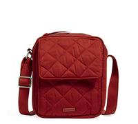 Vera Bradley Women's Performance Twill Small Crossbody Purse, Cardinal Red, One Size