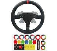 Vera fibra di carbonio da 33 cm per ruote da corsa Logitech G PRO RS50; sostituisce la pelle originale leggera compatibile con Logitech G RS TRUEFORCE Force Feedback RS50 System Hub (13 pollici in
