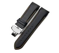 Vera Pelle Cinturino 22mm 23mm 24mm Per Tissot T035 617 627 439 Marrone Nero Pelle di Vitello Orologio Cinturino Farfalla Chiusura, 22mm