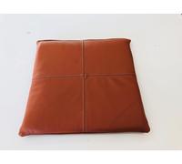 Vera Pelle Cuscino per Sedia Edizione Schiuma Gel Viscoelastico 38x38 Brandy