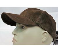 Vera pelle D'Agnello Camoscio Cappello da Baseball Biker Stile Camionista Sport