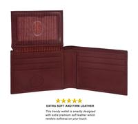 Vera Pelle Minimalista Bifold Portafogli da Uomo Rfid Blocco Slim Portafoglio