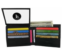 Vera Pelle Minimalista Bifold Portafogli da Uomo Rfid Blocco Slim Uomo