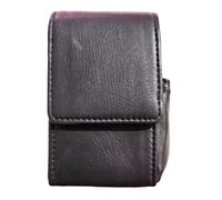 Vera Pelle Sigaretta Custodia Rigida Piccolo Accendino Supporto Nuovo