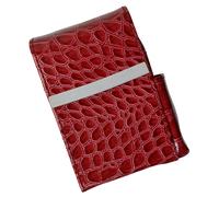 Vera Pelle Sigaretta Custodia Rigida Piccolo Accendino Supporto per Uomo Donna