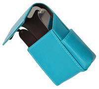 Vera Pelle Sigaretta da Portare Custodia Rigido Fumo Confezione a Scatto Lighter