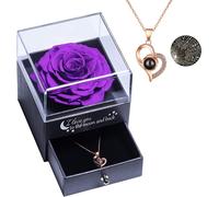Vera Rosa Eterna Con Ti Amo Confezione Regalo Collana per San Valentino Festa De