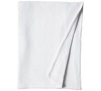 Vera Wang - Coperta per letto matrimoniale, biancheria da letto in cotone di lusso, super morbida con tessuto a nido d'ape lavorato a maglia (Waffleweave White, Queen)