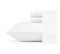 Vera Wang - Lenzuola king size, set di biancheria da letto in rasatello di cotone liscio, resistente alle pieghe per la casa (semplice capesante grigio, King)