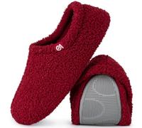 VeraCosy Ladies Memory Foam Plush Slippers Pantofole in cotone antiscivolo con fodera in pile polare, 38/39 EU, vin rouge