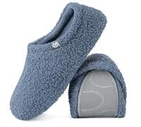 VeraCosy Ladies Memory Foam Plush Slippers Pantofole in cotone antiscivolo con fodera in pile polare, 40/41 EU, Bleu
